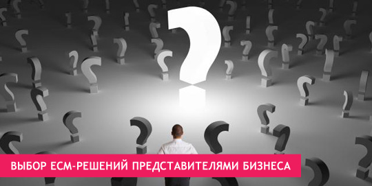 Выбор ЕСМ-решений представителями бизнеса